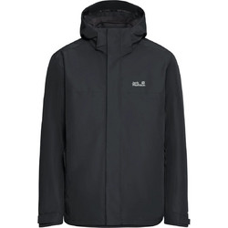 Jack Wolfskin Ανδρικό Μπουφάν Χειμωνιάτικο Μαύρο A66473-6350