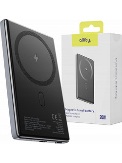 Allity APB-300 Wireless Power Bank 5000mAh 20W με Θύρα USB-C Black