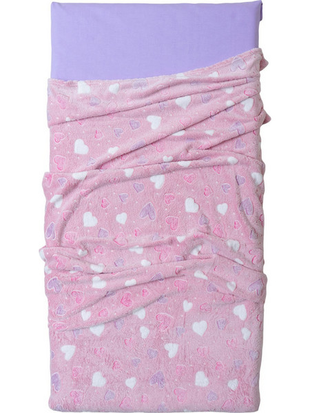 Viopros Χάρτ Κουβέρτα Κούνιας Fleece 100x150 Ροζ