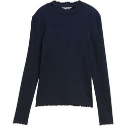 Tom Tailor Γυναικείο Χειμερινό Top Ριπ Navy Μπλε 1048987