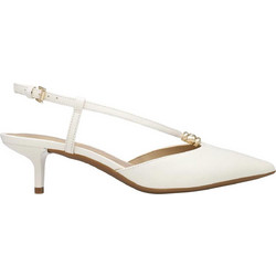 Michael Kors Γόβες Slingback Δερμάτινες με Τακούνι Στιλέτο Λευκές 40T6CHMP1L