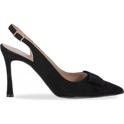 Mourtzi Γόβες Slingback με Λεπτό Ψηλό Τακούνι Μαύρες 85-85721
