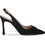 Mourtzi Γόβες Slingback με Λεπτό Ψηλό Τακούνι Μαύρες 85-85721