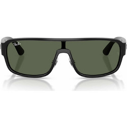 Ray-Ban RB2233 901/71 Ανδρικά Γυαλιά Ηλίου Μάσκα Κοκάλινα Μαύρα με Πράσινο Φακό