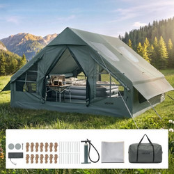 Vevor Σκηνή Camping Τριγωνική 8 Ατόμων CQSMGBLS12WTP1N4K001V0