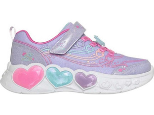 Skechers Παιδικά Sneakers με Φωτάκια Λιλά Γαλάζια Φούξια 303266LC-LVMT