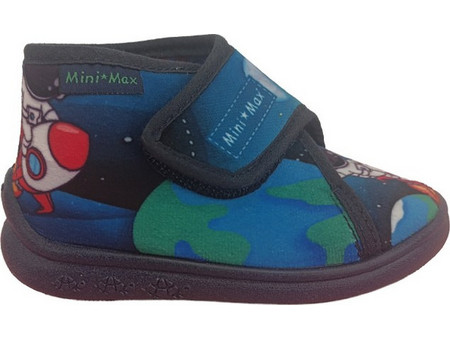 Mini Max Ανατομικές Χειμερινές Παιδικές Παντόφλες Μποτάκια για Αγόρι Navy Μπλε VAEROS6