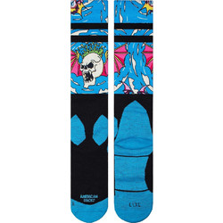 American Socks Vortex Snow Ανδρικές Κάλτσες Ψηλές με Σχέδια Μπλε AS514