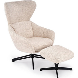 Possina Πολυθρόνα Relax με Υποπόδιο Μπεζ Vexora 163170979