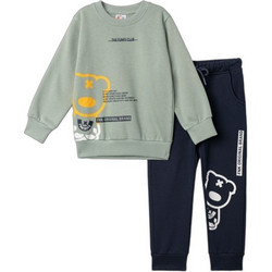 Funky Παιδικό Σετ Φόρμας Πράσινο Mint Navy Μπλε 227-317105-1