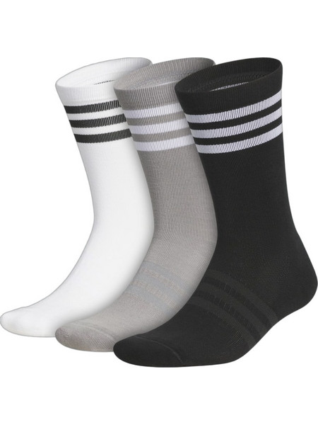 Adidas Ανδρικές Κάλτσες Ψηλές Λευκές Μαύρες Γκρι 3Pack KS2134