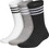 Adidas Ανδρικές Κάλτσες Ψηλές Λευκές Μαύρες Γκρι 3Pack KS2134