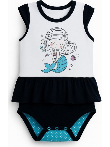 Beboulino Life Better With A Cat Φορμάκι Αμάνικo για Κορίτσι Navy Μπλε 80107200001