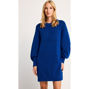 Funky Buddha Mini Καθημερινό Φόρεμα Πλεκτό Navy Μπλε FBL014-107-13