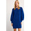 Funky Buddha Mini Καθημερινό Φόρεμα Πλεκτό Navy Μπλε FBL014-107-13