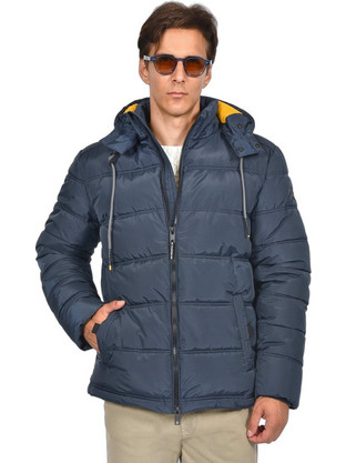 Berto Lucci Ανδρικό Μπουφάν Χειμωνιάτικο Puffer Navy Μπλε 09262-10096-5006