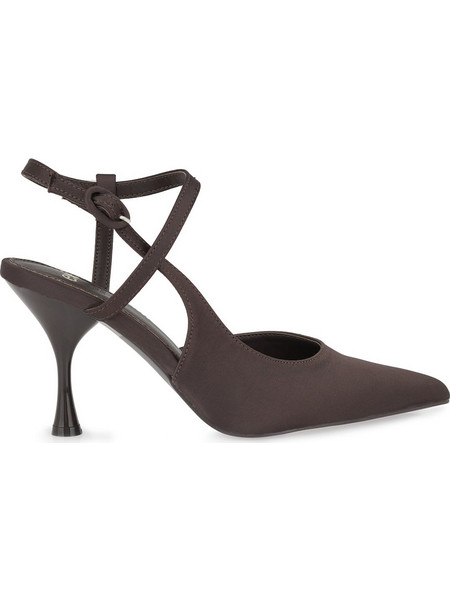 Exe Γόβες Slingback με Λεπτό Χαμηλό Τακούνι Σοκολατί X47002485-441