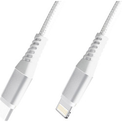 04.001.0480 Braided USB-C to Lightning Cable 20W 1m White 5τμχ