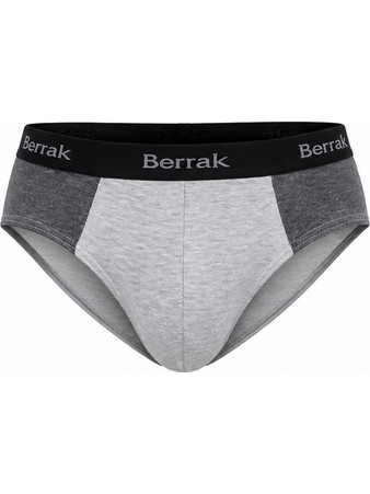 Berrak Ανδρικό Σλιπ Βαμβακερό Ανθρακί 1066-14