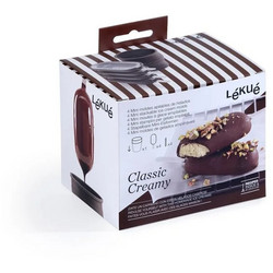 Lekue Φόρμες Ζαχαροπλαστικής Σιλικόνης για Παγωτό / Γρανίτα Οβάλ 4τμχ 1009044