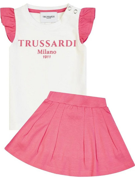 Trussardi Βρεφικό Σετ για Κορίτσι Καλοκαιρινό Φούξια TIP25006CJ