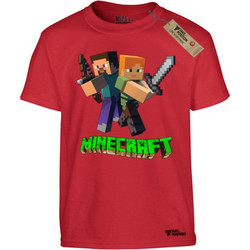 Takeposition Minecraft Ready For Fight Παιδικό T-Shirt Κοντομάνικο Κόκκινο 806-4763-05