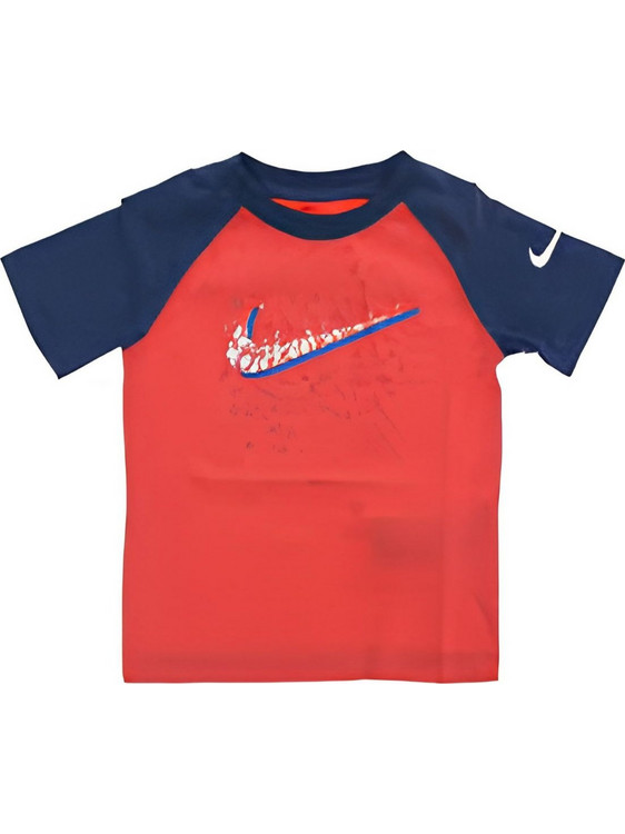 Nike Παιδικό T-Shirt Κοντομάνικο Κόκκινο Μπλε 86H440-U10