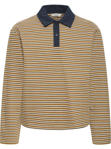 Casual Friday Ανδρική Μπλούζα Polo Μακρυμάνικη Μπεζ 20506429