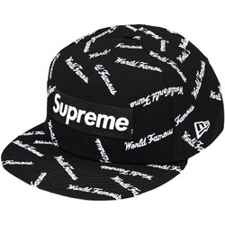 Supreme Ανδρικό Καπέλο Jockey Υφασμάτινο Μαύρο FW26H18