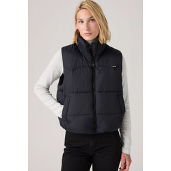 Levi's Αμάνικο Γυναικείο Μπουφάν Puffer Μακρύ Μαύρο 006S7-0001