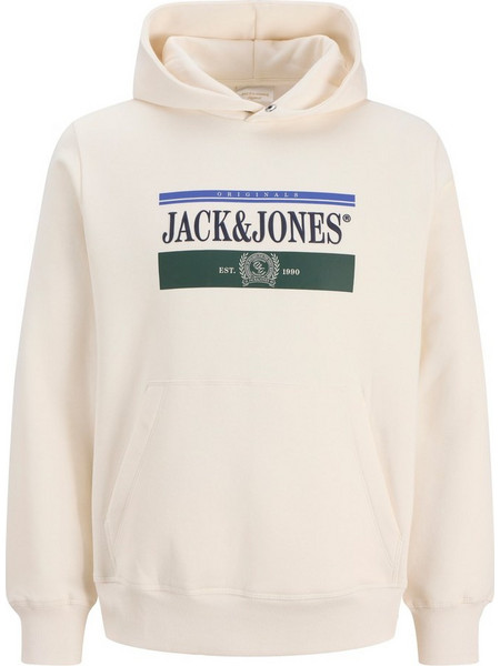 Jack & Jones Ανδρικό Φούτερ με Κουκούλα & Τσέπες Μπεζ 12300031