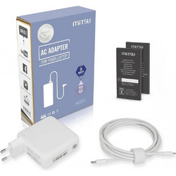 Mitsu ZM/USBC67W USB-C Φορτιστής Laptop 67W 5V 3A με Αποσπώμενο Καλώδιο Τροφοδοσίας
