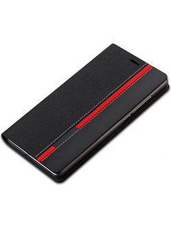 Δερματίνη Θήκη Πορτοφόλι για DOOGEE F5 / 5.5" - Μαύρο (OEM)