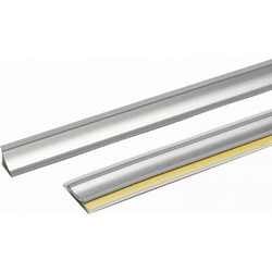 Rehau Αρμοκάλυπτρο Πάγκου Κουζίνας Slim-Line 15x15mm Νίκελ 1m