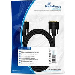 MediaRange Cable DVI-D Male - DVI-D Male 2m Black MRCS129
