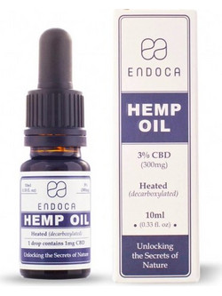 Endoca Hemp Oil 3% CBD 300mg 10ml