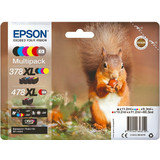 Epson 378XL & 478XL B/C/M/Y Πακέτο 6 Μελανιών Εκτυπωτή Inkjet C13T379D40