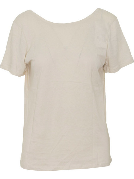 NA KD W DEEP BACK T-SHIRT 1100-000199 - NKD.0S3.040.007-DUS.LIG CREAM
