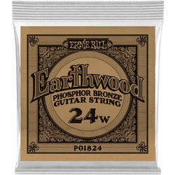 Ernie Ball 1824 Earthwood Χορδή Ακουστικής Κιθάρας Phosphor Bronze 24"