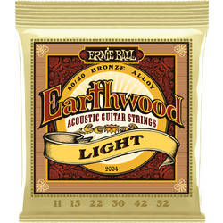 Ernie Ball 2004 Σετ 6 Χορδές Ακουστικής Κιθάρας 80/20 Bronze 11-52" Light Tension