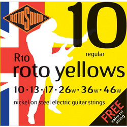 Rotosound R10 Σετ 6 Χορδές Ηλεκτρικής Κιθάρας Nickel Plated Steel 10-46" Normal Tension
