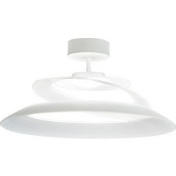 LUCE Κρεμαστό Φωτιστικό Οροφής Μονόφωτο LED με Θερμό Λευκό Φως Λευκό 3357-42-102