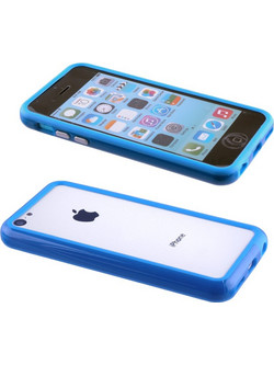 VOLTE-TEL ΘΗΚΗ IPHONE 5C BUMPER METAL BUTTON ALL BLUE