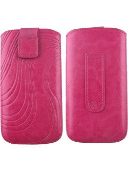 VOLTE-TEL LEATHER VELCRO LOOP ΘΗΚΗ ΠΟΥΓΚΙ SOFTCASE "S" PINK XXL