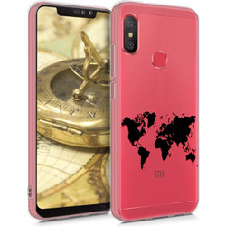 KW World Map TPU Silicone Transparent (Xiaomi Redmi Note 6 Pro)