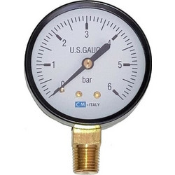 ΜΑΝΟΜΕΤΡΟ Φ63 0-6bar ΚΑΤΩ ΟΥΡΑ 1/4"