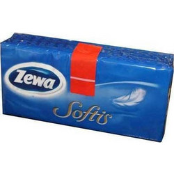 Zewa Softis Cotton Touch Χαρτομάντηλα Τσεπης Χωρίς Άρωμα 10τμχ