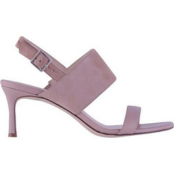 Nine West Orilla Γυναικεία Πέδιλα Suede Λιλά με Λεπτό Ψηλό Τακούνι
