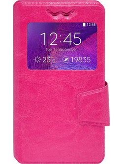 Δερμάτινη Θήκη/Πορτοφόλι για HTC Desire 620 ΡΟΖ (ΟΕΜ)
