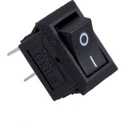 Power Switch On-Off 6A 2P RK2-16 Black Διακόπτης Τροφοδοσίας